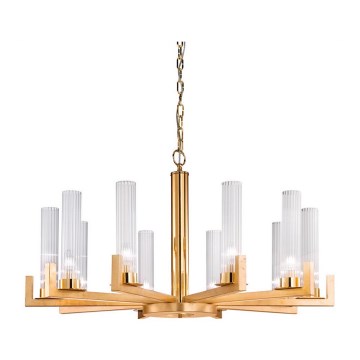 Kolarz 6009.81030 - Candelabro suspenso RAGGIO 10xE14/25W/230V 24K dourado
