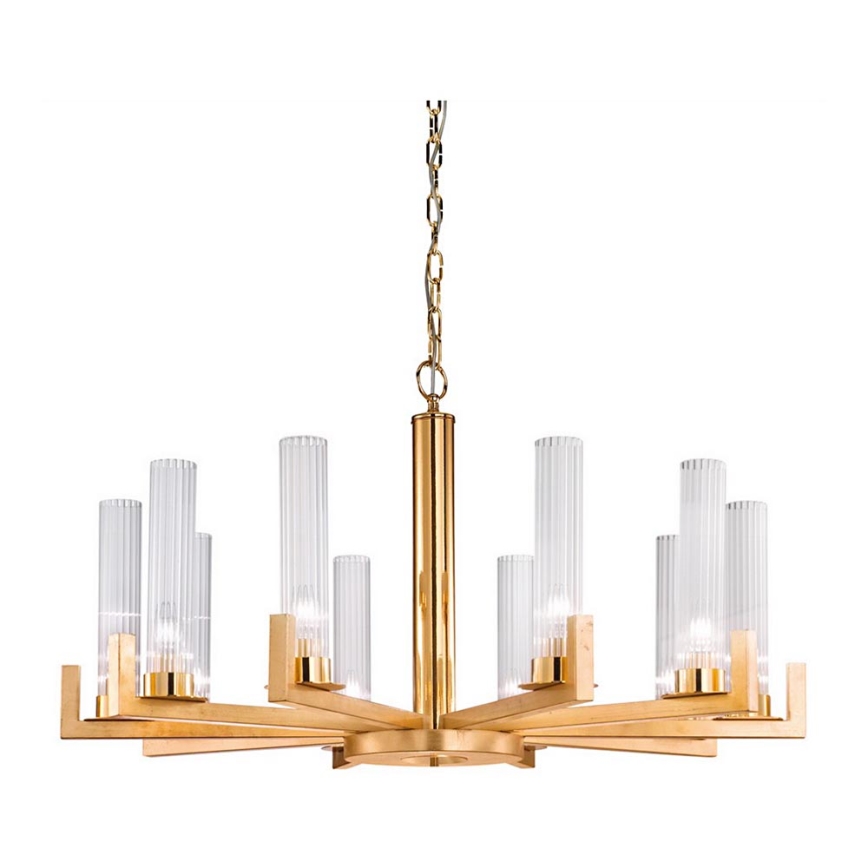 Kolarz 6009.81030 - Candelabro suspenso RAGGIO 10xE14/25W/230V 24K dourado