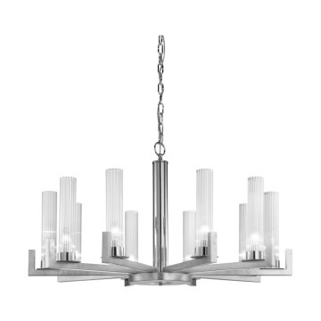Kolarz 6009.81050 - Candelabro suspenso RAGGIO 10xE14/25W/230V prateado