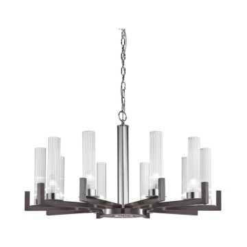 Kolarz 6009.81060 - Candelabro suspenso RAGGIO 10xE14/25W/230V mate cromado