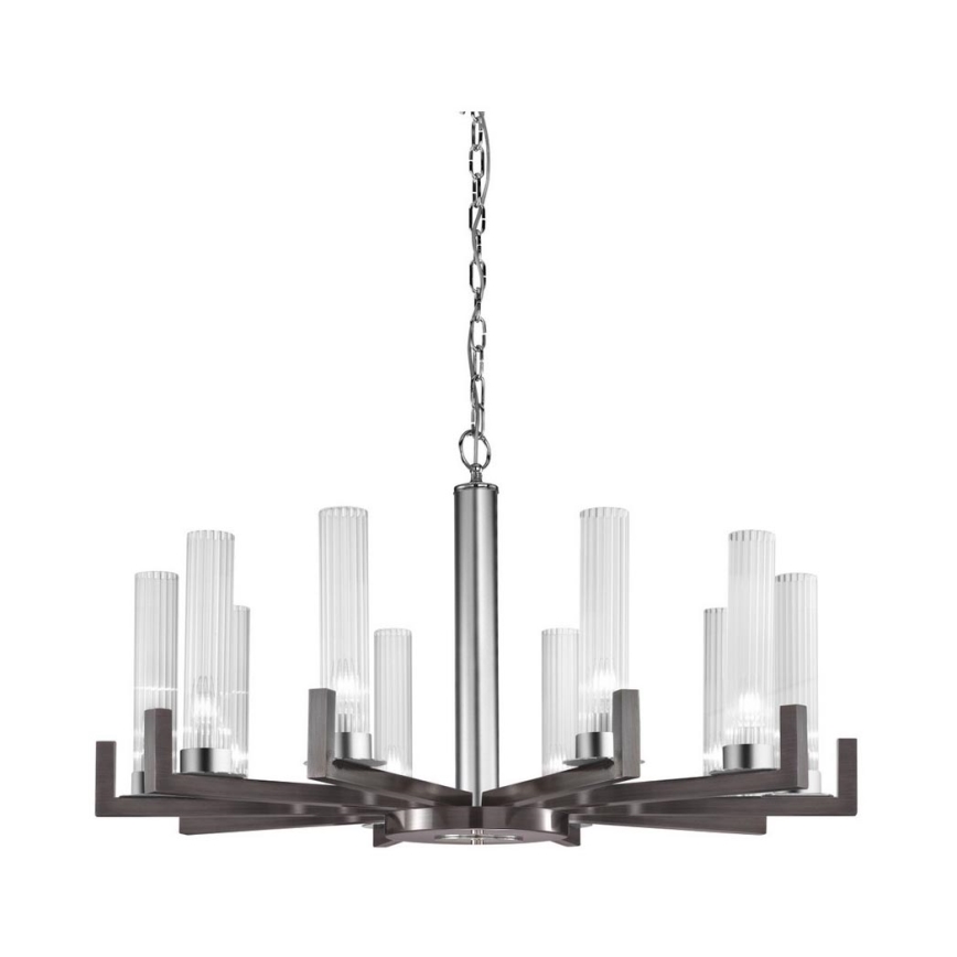 Kolarz 6009.81060 - Candelabro suspenso RAGGIO 10xE14/25W/230V mate cromado