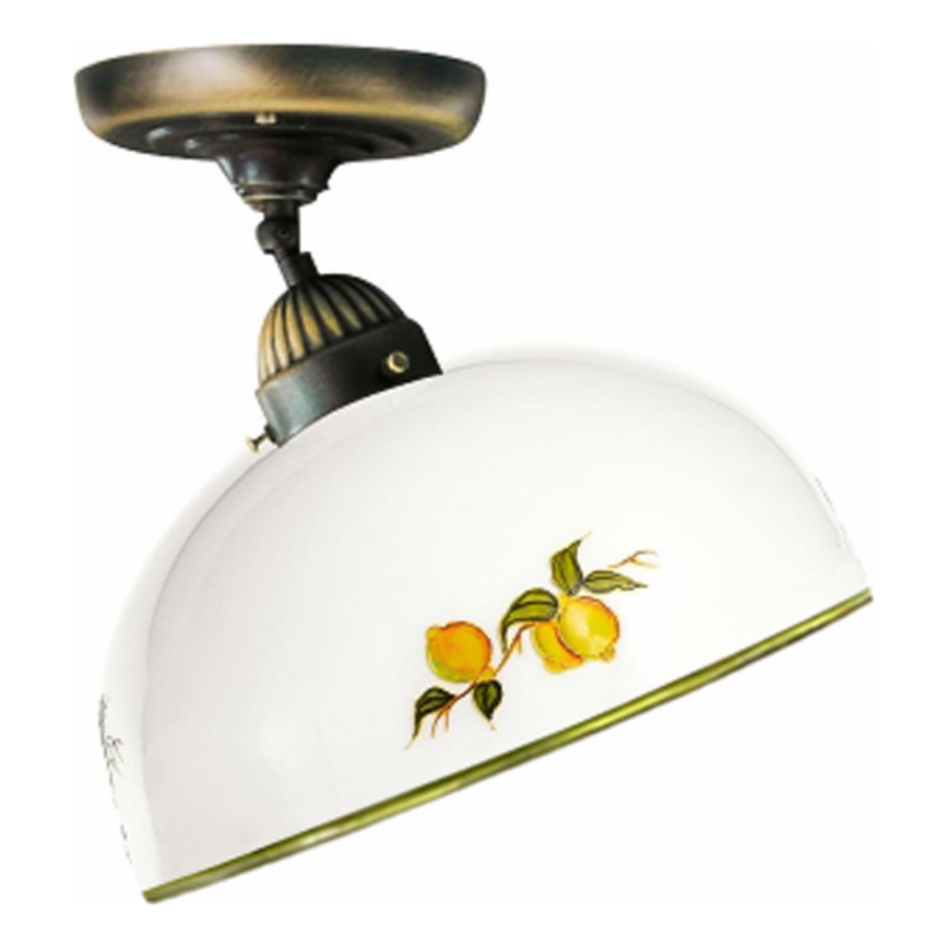 Kolarz 731.10.129 - Candeeiro integrado NONNA 1xE27/75W/230V diâmetro 30 cm limões