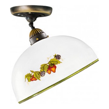 Kolarz 731.10.136 - Candeeiro integrado NONNA 1xE27/75W/230V diâmetro 30 cm uvas/morangos