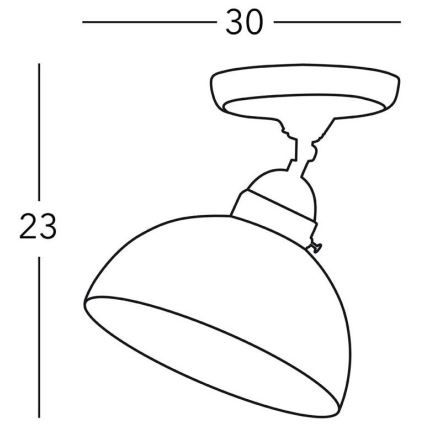 Kolarz 731.10.54 - Foco NONNA 1xE27/75W/230V