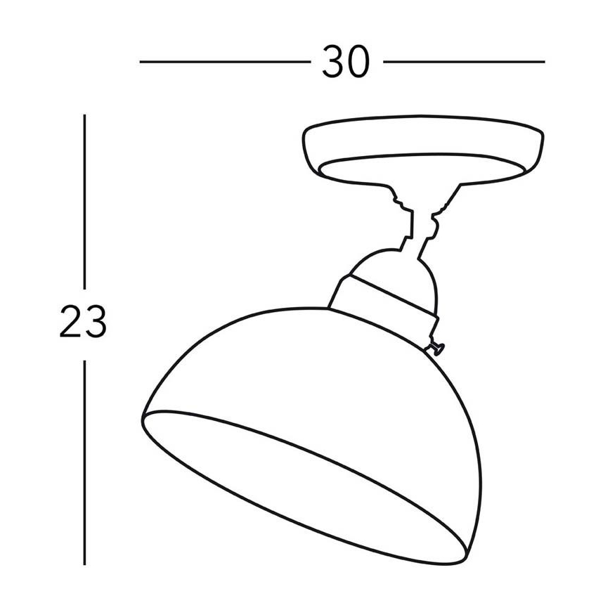 Kolarz 731.10.54 - Foco NONNA 1xE27/75W/230V
