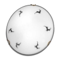 Kolarz 731.11.4.133 - Iluminação de teto NONNA 1xE27/60W/230V pr.30 cm veado cinzento