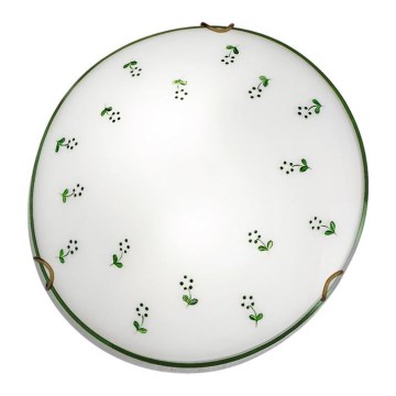 Kolarz 731.11.4.21 - Iluminação de teto NONNA 1xE27/60W/230V diâmetro 30 cm verde