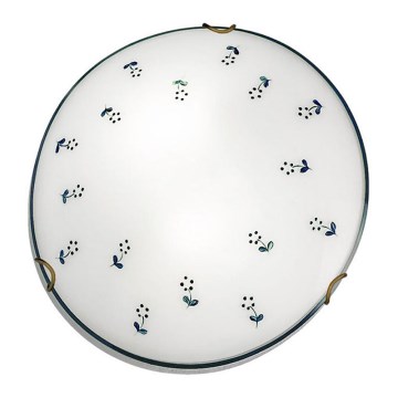 Kolarz 731.12.4.17 - Iluminação de teto NONNA 2xE27/60W/230V diâmetro 40 cm azul