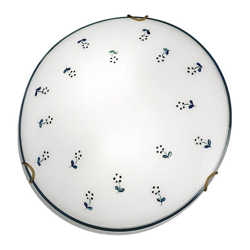 Kolarz 731.12.4.17 - Iluminação de teto NONNA 2xE27/60W/230V diâmetro 40 cm azul