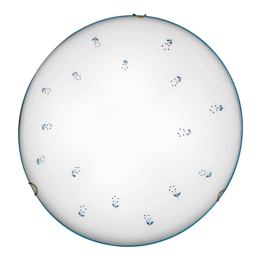 Kolarz 731.13.4.17 - Iluminação de teto NONNA 3xE27/60W/230V diâmetro 50 cm azul