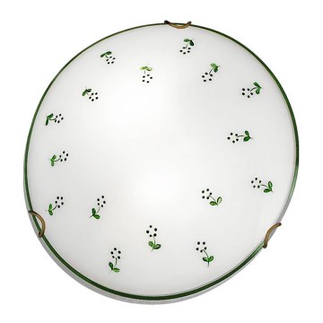 Kolarz 731.13.4.21 - Iluminação de teto NONNA 3xE27/60W/230V diâmetro 50 cm verde