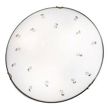 Kolarz 731.13.4.70 - Iluminação de teto NONNA 3xE27/60W/230V diâmetro 50 cm verde