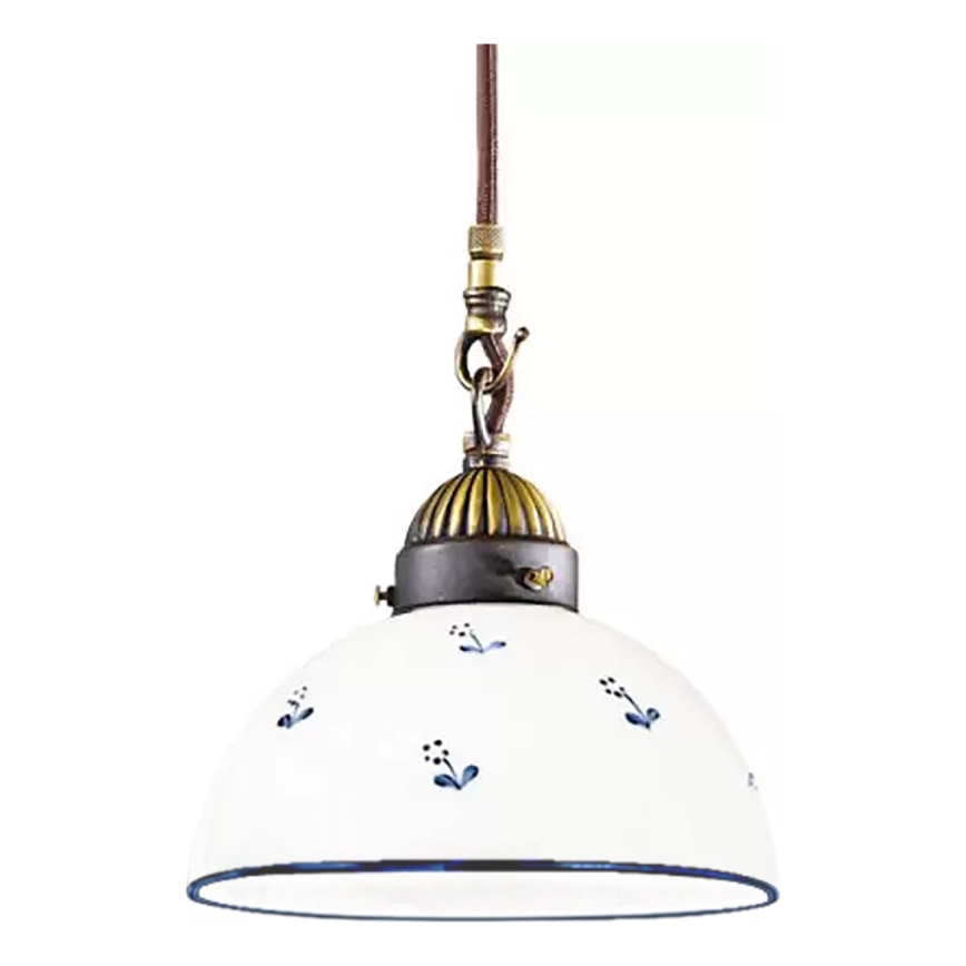 Kolarz 731.30.16 - Candeeiro suspenso NONNA 1xE27/75W/230V diâmetro 20 cm azul