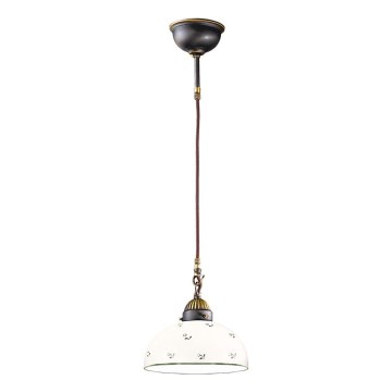 Kolarz 731.30.20 - Candeeiro suspenso NONNA 1xE27/75W/230V diâmetro 20 cm verde