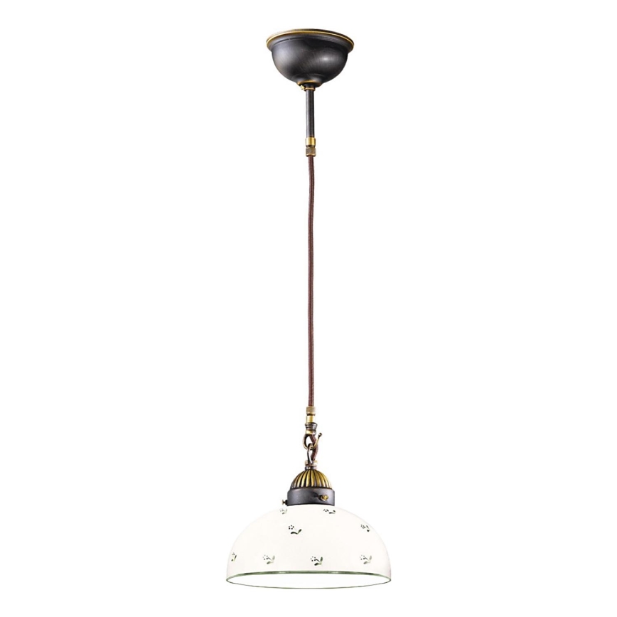 Kolarz 731.30.20 - Candeeiro suspenso NONNA 1xE27/75W/230V diâmetro 20 cm verde