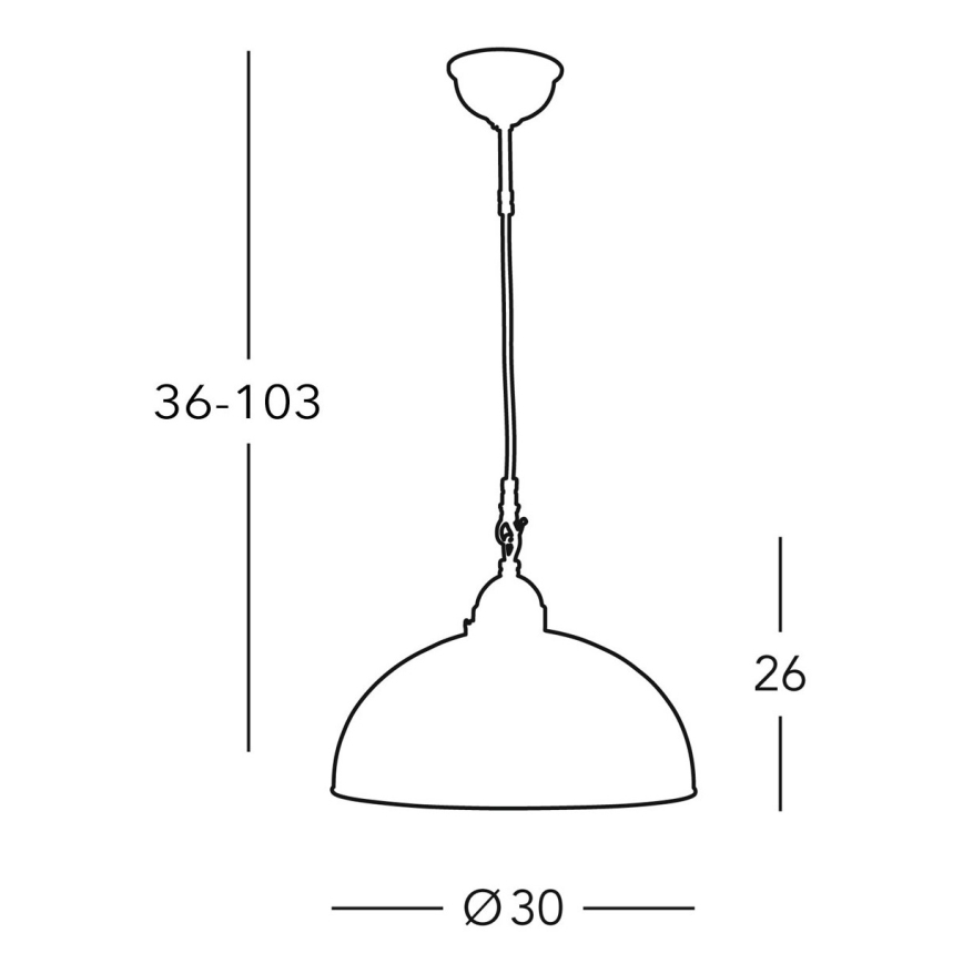 Kolarz 731.30.25 - Candelabro suspenso NONNA 1xE27/75W/230V azul