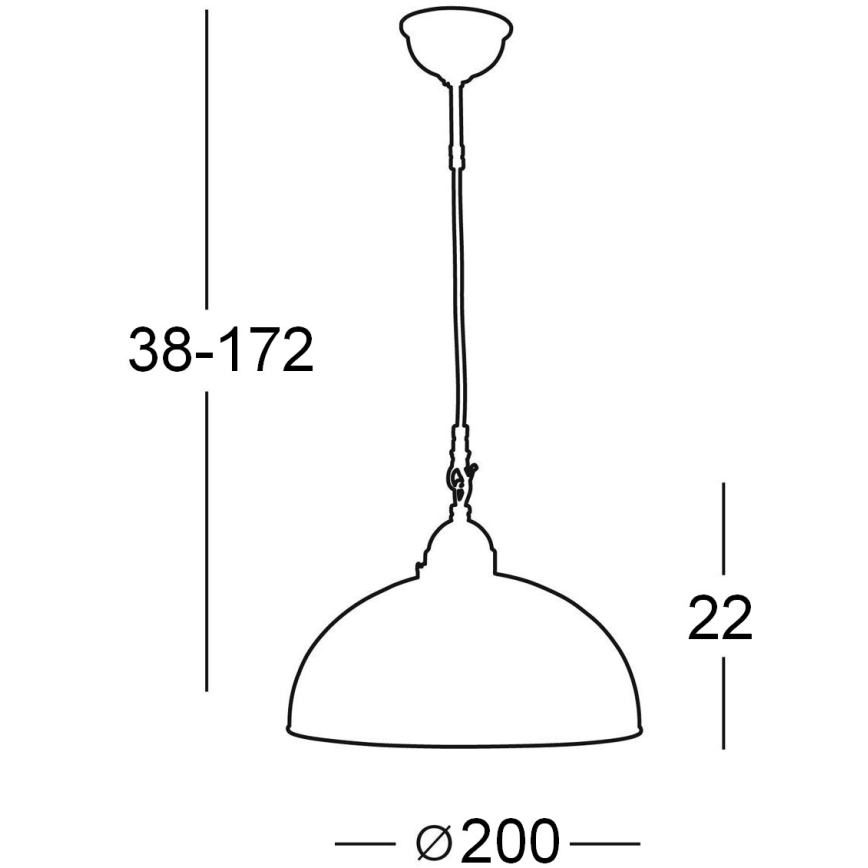 Kolarz 731.30.70 - Candelabro num fio NONNA 1xE27/75W/230V