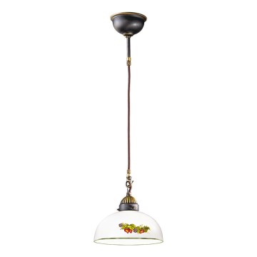 Kolarz 731.32.139 - Candeeiro suspenso NONNA 1xE27/75W/230V diâmetro 36 cm uvas/morangos
