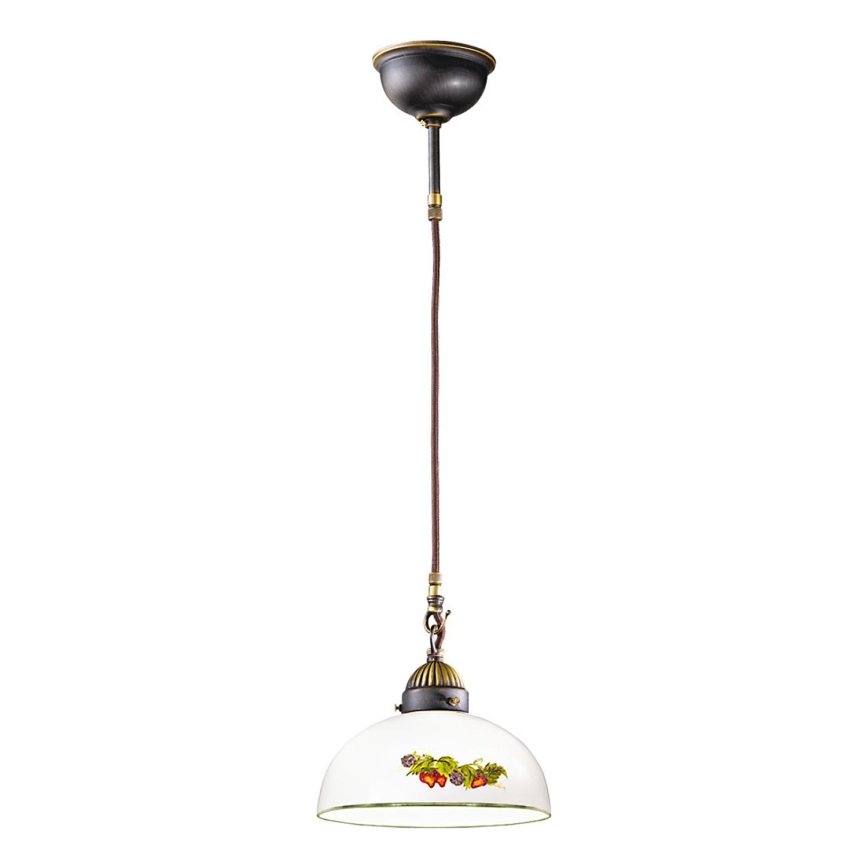 Kolarz 731.32.139 - Candeeiro suspenso NONNA 1xE27/75W/230V diâmetro 36 cm uvas/morangos