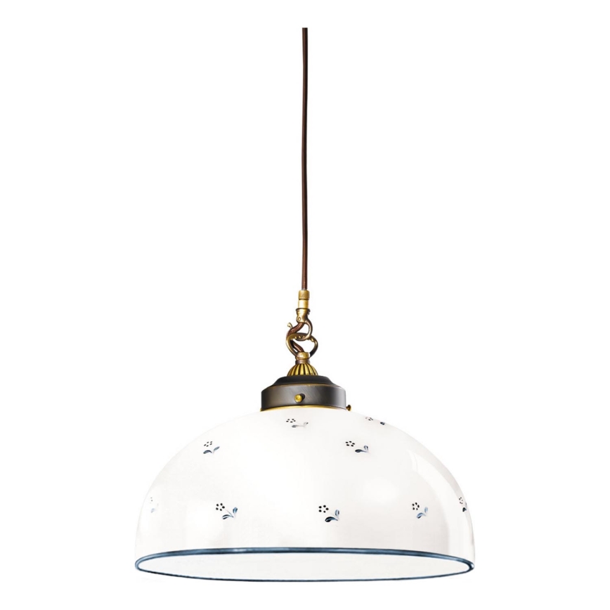 Kolarz 731.32.19 - Candeeiro suspenso NONNA 1xE27/75W/230V diâmetro 36 cm azul
