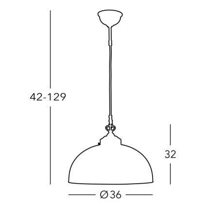 Kolarz 731.32.22 - Candelabro suspenso NONNA 1xE27/75W/230V verde