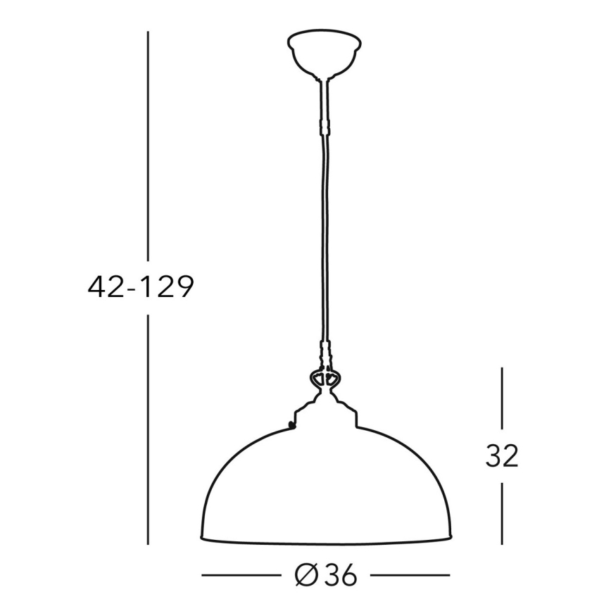 Kolarz 731.32.72 - Candelabro suspenso NONNA 1xE27/75W/230V