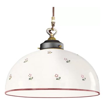 Kolarz 731.32.77 - Candeeiro suspenso NONNA 1xE27/75W/230V diâmetro 36 cm vermelho