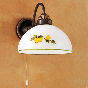 Kolarz 731.61.126 - Candeeiro de parede NONNA 1xE27/75W/230V limões