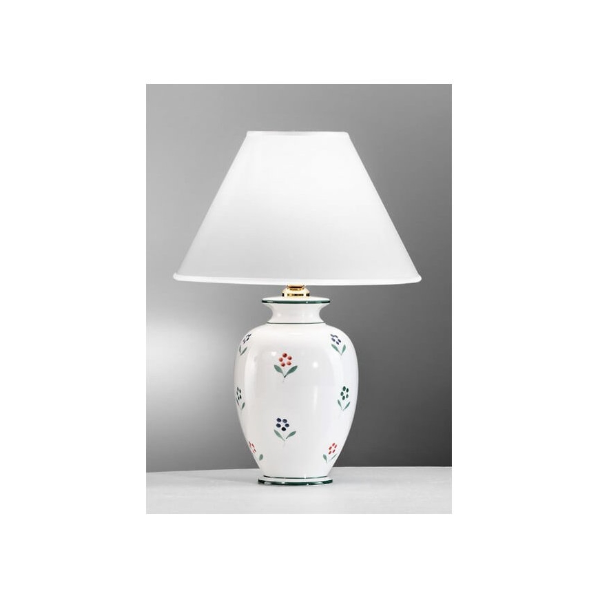 Kolarz 731.70K - Candeeiro de mesa NONNA 1xE27/100W/230V branco