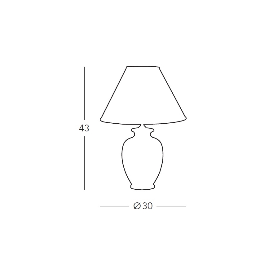 Kolarz 731.70W - Candeeiro de mesa NONNA 1xE27/100W/230V branco