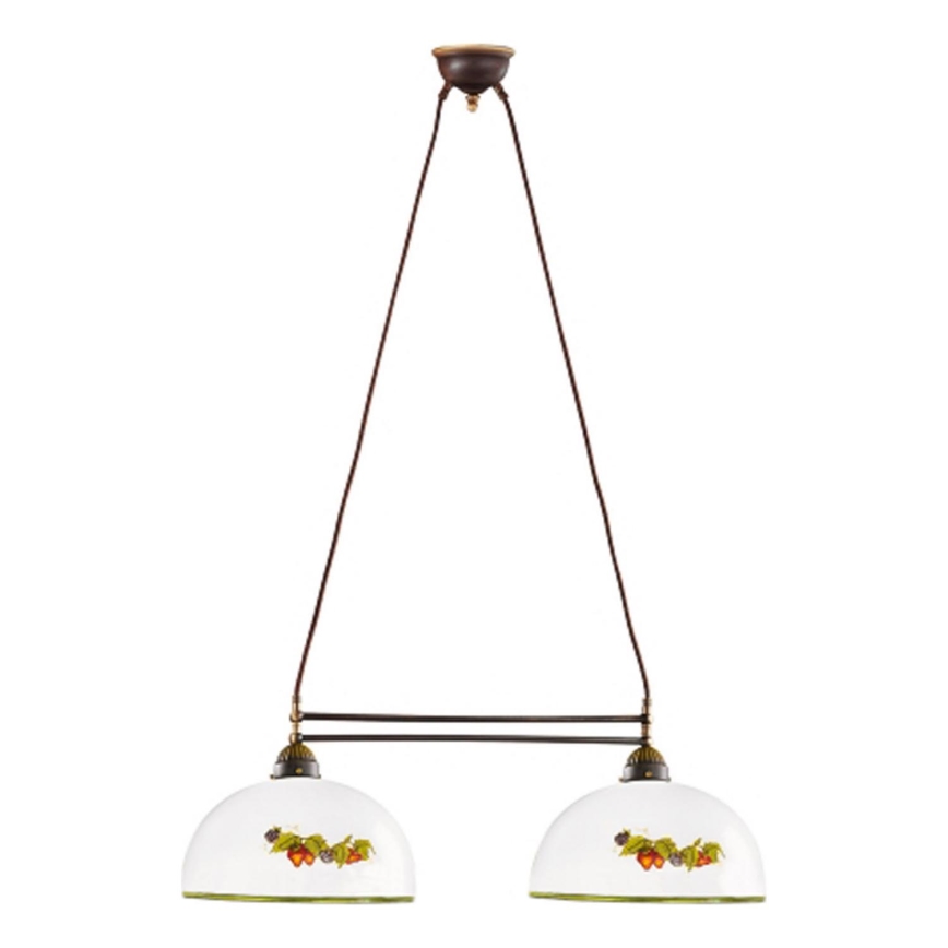 Kolarz 731.82.136 - Candeeiro suspenso NONNA 2xE27/75W/230V uvas/morangos