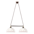 Kolarz 731.82.68 - Candeeiro suspenso NONNA 2xE27/75W/230V vermelho