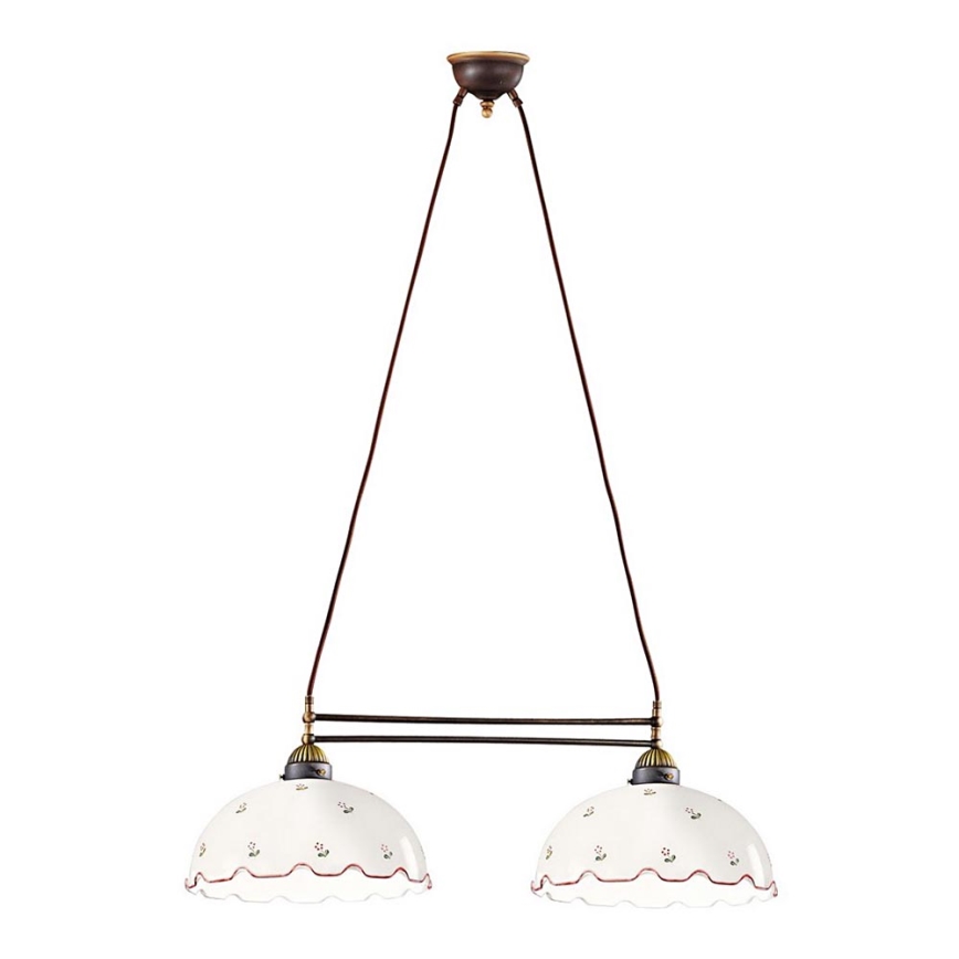 Kolarz 731.82.71 - Candelabro suspenso NONNA 2xE27/75W/230V