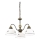 Kolarz 731.83.133 - Candeeiro suspenso NONNA 3xE27/75W/230V veado cinzento