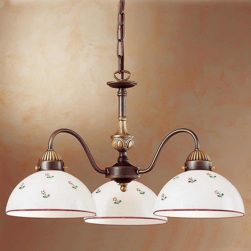 Kolarz 731.83.69 - Candeeiro suspenso NONNA 3xE27/75W/230V vermelho