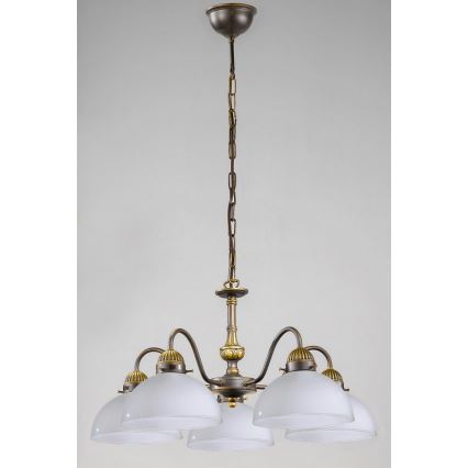 Kolarz 731.85.53 - Candelabro suspenso NONNA 5xE27/75W/230V