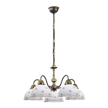 Kolarz 731.85.70 - Candelabro suspenso NONNA 5xE27/75W/230V