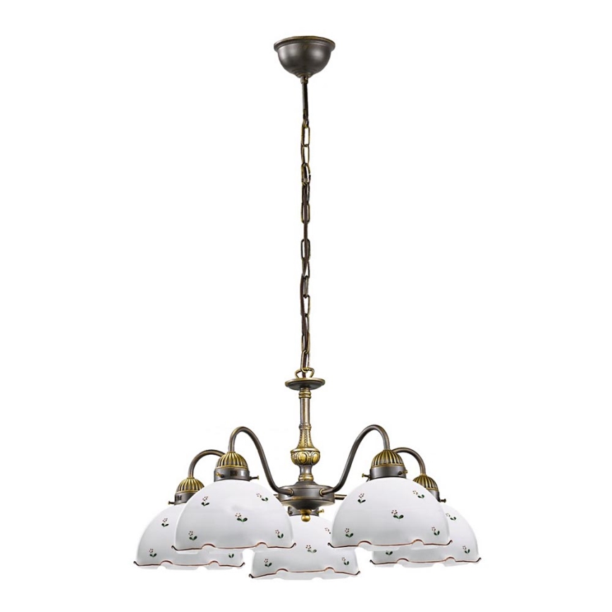 Kolarz 731.85.70 - Candelabro suspenso NONNA 5xE27/75W/230V