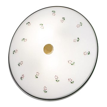 Kolarz 731.U12.4.70- Iluminação de teto NONNA 2xE14/60W/230V diâmetro 32 cm verde/latão