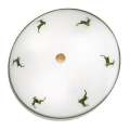 Kolarz 731.U13.4.100-Iluminação de teto NONNA 3xE27/60W/230V pr.42 cm verde/latão