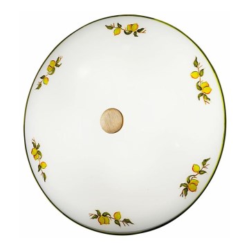 Kolarz 731.U13.4.116 - Iluminação de teto NONNA 3xE27/60W/230V diâmetro 42 cm limões