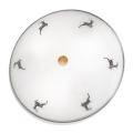 Kolarz 731.U13.4.133- Iluminação de teto NONNA 3xE27/60W/230V diâmetro 42 cm cinzento/latão