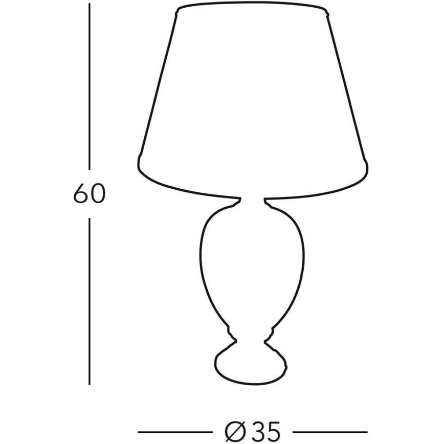 Kolarz 780.70 - Candeeiro de mesa GIARDINO 1xE27/100W/230V