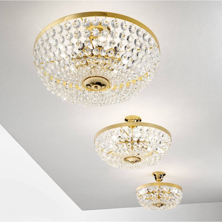 Kolarz 960.16K.3 - Candelabro suspenso de cristal VALERIE 6xE14/40W/230V 24K dourado