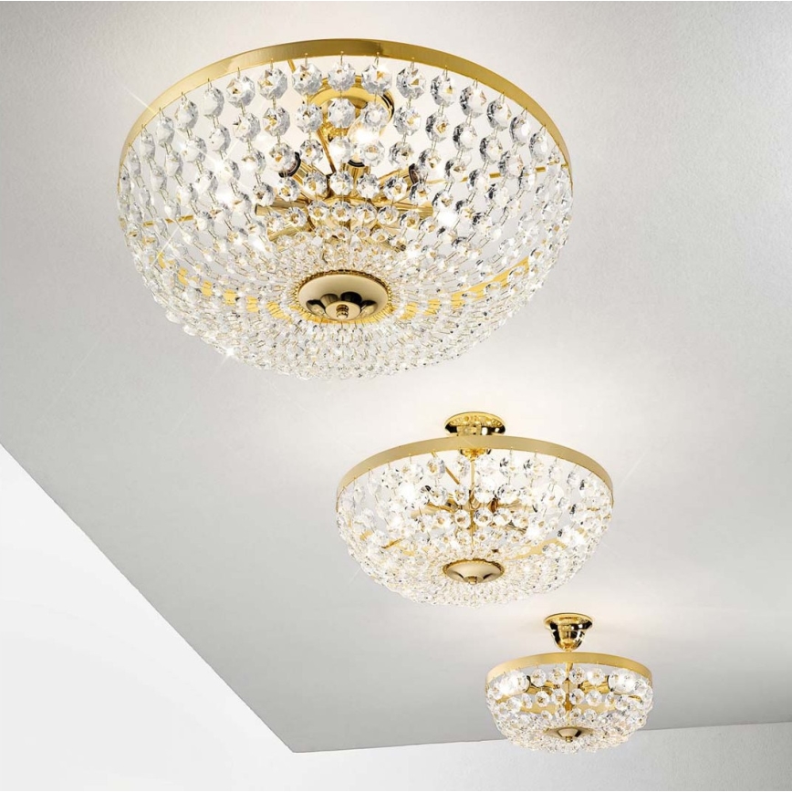 Kolarz 960.18K.3 - Candelabro suspenso de cristal VALERIE 8xE14/40W/230V 24K dourado