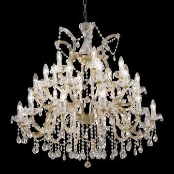 Kolarz 960.812+12+6 - Candelabro suspenso de cristal VALERIE 30xE14/40W/230V