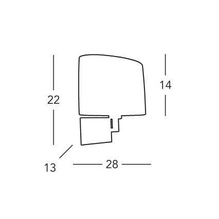 Kolarz A1307.61.6 - Luz de parede SAND 1xE14/40W/230V