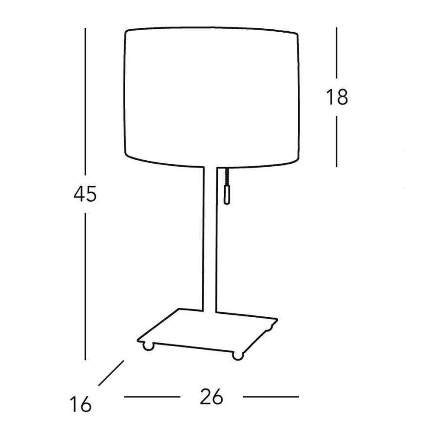 Kolarz A1307.71.7 - Lâmpada de mesa SAND 1xE27/60W/230V