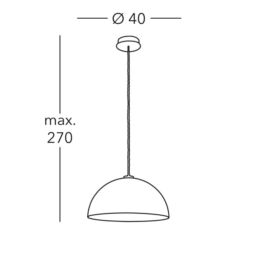 Kolarz A1339.31.Co.VinAu/40 - Candelabro suspenso CULT 1xE27/100W/230V diâmetro 40 cm dourada