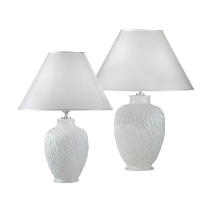 Kolarz A1340.71 - Candeeiro de mesa  CHIARA 1xE27/100W/230V branco, d. 40 cm